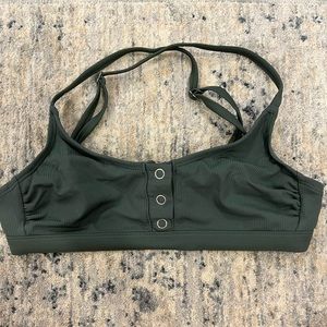 Dark Green bikini top… brand new condition! Super cute on!